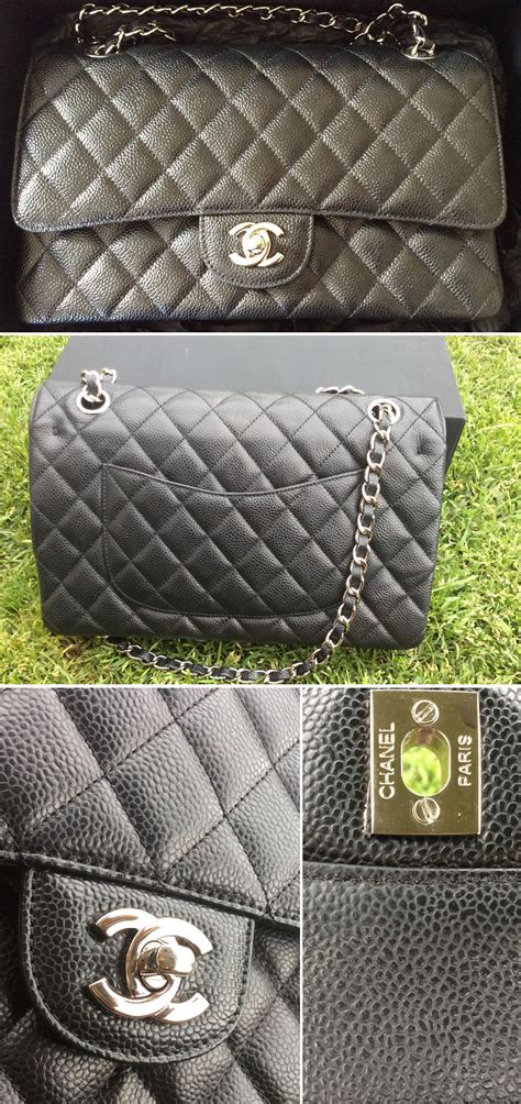 where can i buy super fake chanel jumbo caviar|How to Authenticate a Chanel Handbag .